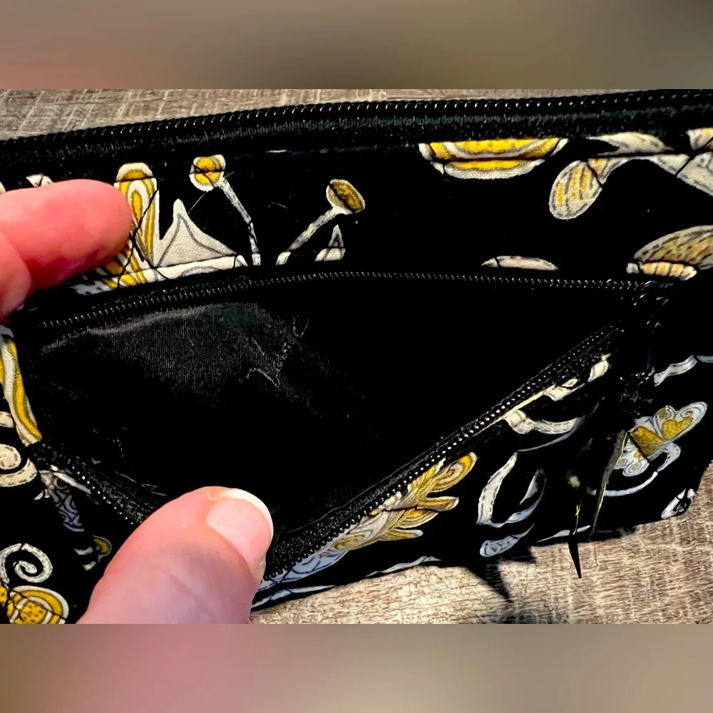 Vintage Vera Bradley Yellow Bird Zip Around Wallet - Picture 3 of 6